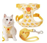 Cat Harness And Lead Set - Duck Pattern Cartoon Nylon Hamster Harness Rop | Hamster Harness | Multifunctional Soft Pet Outdoor Supplies For Kittens Small Pets Rabbits