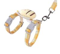 Cat Harness And Leash Cat Leash Cat Harness Escape Proof For Dog & Cat Outdoors Walking Travel Kitten Harness- M Yellow grid
