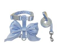Cat Harness And Leash Escape Proof H-style Comfort Pet Harness with Cute Bow for Outdoor Walking M