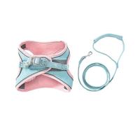 Cat Harness and Leash, Escape-Proof Vest Style Cat Harness and Leash, Breathable Soft Adjustable Escape Proof Cats Leash, Easy to Wear for Outdoor Walking (Pink, M)