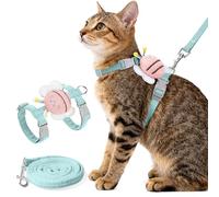 Cat Harness and Leash Set - Breathable Adjustable Soft Vest for Cats, Escape Proof Kitten Harness for Easy Control and Daily Outdoor Walking