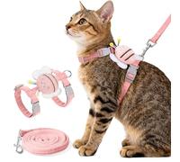 Cat Harness and Leash Set - Escape Proof Adjustable Soft Vest for Cats, Breathable Comfortable Kitten Harness for Outdoor Walking and Travel