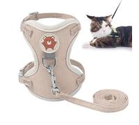 Cat Harness, Dog Vest Harness, Adjustable, Cat Harness and Lead Set, Dog Leads for Medium Dogs with Harness, Breathable Pet Traction Rope Chest Strap, Outdoor Vest Harness