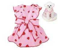 Cat Harness Dress Breathable Bow Tie Adjustable Drawstring Buckle Closure