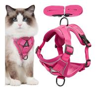 Cat Harness Escape Proof Anti-Escape Adjustable Reflective Strips | Reflective Cat Walking Harness for Kittens