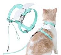 Cat Harness - Escape Proof for Pet Belt Buckle, Lightweight Lead Design, Secure Vest with Adjustable Fit for Puppies, Rabbits, Ducks, Chicken, Mobility Training and Routine -Wan