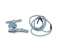 Cat Harness Leash Japanese Style Bowknot Adjustable Soft Outdoor Safety Vest Walking Pet (S)