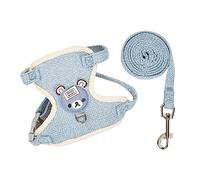 Cat Harness Leash Set, 360° Rotating Pet Tow Rope Soft Mesh Dog Harness Set for Outdoor Pet Walking