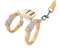 Cat Harness & Leash Set Bee Adjustable Cats Escape Proof Breathable Reflective Cat Harness With Stripe For Puppy Kitten (M)