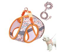 Cat Harness Leash Set, Cute Breathable No Pull Pet Vest Harness with 1.5M Leash & Reflective Strips for Small Medium Dogs Cats