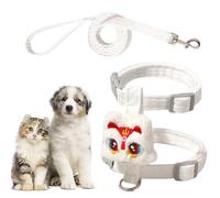 Cat Harness & Leashes, Cat Leashes, Dog Puppy Escape Straps with Dancing Lion Decoration, Adjustable Cat Chest Hardness, Outdoor Clothing Supplies