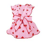 Cat Harness, Small Dog Harness - Floral Style Girl Puppy Dress | Breathable Bow Tie Dress with Drawstring Buckle for Puppy Dog Cat Pic