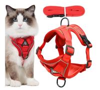 Cat Harness Soft Adjustable Anti-Escape Reflective | Jogging Lead for Cats for Kittens