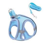 Cat Harness, Soft Reflective Mesh Harness and Lead, Pet Accessories for Safety, Training, Travel, Hiking, Backpack, Outdoor Adventure