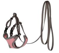 Cat Harness with Leash 120 cm x 10 mm, Pink