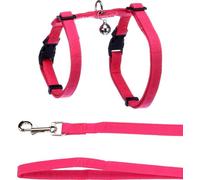 Flamingo Cat Harness with leash Lomi Fuchsia 22-36cm 27-46cm 110cm 10mm