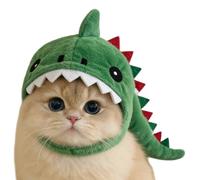Cat Hat | Adjustable Dinosaur Shaped Cute Beanie | Pet Prop Hats | for Bunny Puppy Cosplay Halloween Christmas Easter Winter