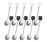 Cat Head Coffee Spoon, Pack of 10, Stainless Steel Cute Cat Spoon, Cat Lover Spoon, Beautiful Spoon, Fine Polished Ice Cream Dessert Spoon, Tea Spoon for Stirring, Tea, Coffee, Sugar, Dessert (Black,