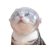 Cat Head Cover - Excellent Breathability Elizabethan Collar Cat Head Anti-Licking Cover | Enhances Peace Antibiting Fighting Spherical Cat Collar | Pet Space Head Cover for Nail Trimming
