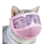 Cat Head Guard for Grooming | Soft Mesh Headgear | Breathable Cat Grooming - For Cutting Nails, Trimming, Bathing, Shaving and Preventing Bite