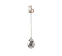 Cat Head Spoon Coffee Spoons,Stainless Steel Teaspoon,for Stirring Tea Coffee Sugar Dessert(O)