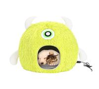 Cat Heated Bed - Adjustable Temperature with Timer | USB Plug in Soft Flannel Pet Nest, Home Winter Sleeping Mat for Kittens and Small Pets up to 7.5kg