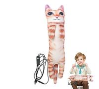 Cat Heating Pad for Cramps, Electric Cute Kitten Soft Cozy Pillow, Kitten Thermal Cushion for Menstrual Relief Plush Thermal Warm Doll