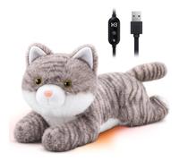 Cat Heating Pad for Period Cramp Pain Relief, USB Powered Electric Heat Pad | Portable Menstrual Heated Plush Stuffed Animal, Funny Mothers Day Christmas Birthday Gifts for Women Teenage Girls Cat Lovers