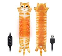 Cat Heating Pad for Period Cramp Pain Relief, USB Powered Electric Heat Pad | Portable Menstrual Heated Plush Stuffed Animal, Funny Mothers Day Christmas Birthday Gifts for Women Teenage Girls Cat Lovers