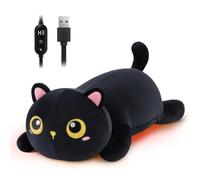 Cat Heating Pad for Period Cramp Pain Relief, USB Powered Electric Heat Pad | Portable Menstrual Heated Plush Stuffed Animal, Funny Mothers Day Christmas Birthday Gifts for Women Teenage Girls Cat Lovers