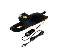 Cat Heating Pad for Period Cramps 5 Heat Settings Auto Shut Off USB Portable Electric Heat Pad Soft Thick Fuzz Stuffed Animal Cute Kitty Warmer for Body Pain Relief Comfort Accompany Help Relax Gift