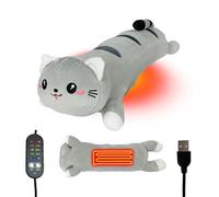 Cat Heating Pad, Portable Electric Heat Pads USB Powered, Cute Stuff Stuffed Animals Funny Gifts for Women Teen Girls Kids Cat Lovers Birthday Easter Christmas (B)