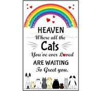 Cat Heaven Fridge Magnet, Pet loss, Rememberance, Bereavement, Memorial, Rainbow Bridge, Flexible Magnet gift