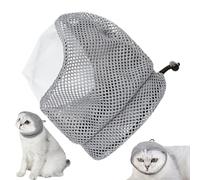 Cat Helmet For Grooming | Anti-bite Mesh Muzzles For Kittens | Adjustable Cat Grooming Restraint Bags, Pet Supplies For Bathing,Taking Injections,Trimming Nails