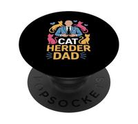 Cat Herding Champion Professional Cat Herder PopSockets Adhesive PopGrip