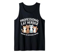 Cat Herding Champion Professional Cat Herder Tank Top
