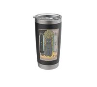 Cat High Priest Tarot Card Design for a Tarot Card Reader Stainless Steel Insulated Tumbler