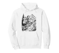 Cat Hiking Mountain Backpack kitten Camping Trail Explorer Pullover Hoodie