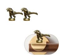 Cat Hinge Head, Decorative Toppers - Vintage Door Hinge Magnets, 2024 Bronzed Cat Gargoyles, Home Decoration (Dinosaur 3)