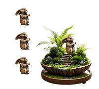 Cat Hinge Head, Decorative Toppers - Vintage Door Hinge Magnets, 2024 Bronzed Cat Gargoyles, Home Decoration (Rabbit 4)