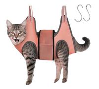 Cat Holder For Grooming - Pet Hangock Restraint Bag, Comfortable Support Sling | Caring Hammock With Hooks, Stocks Pet Care Cats And Small Dogs Badhaging Nail