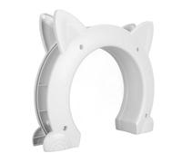 Cat Holes, Easy Hardness Installation ABS Inland Door Convenient Decorative Cat for the Puppy Wall (White)