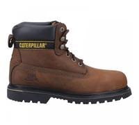 CAT Holton Safety Boots - Brown, Brown, Size 12, Men Brown
