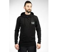 Caterpillar Workwear 1510425 Hooded Long Sleeve Tee Black L Colour: Bl L
