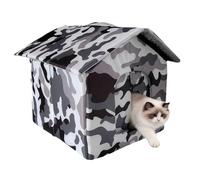 Cat House - 18.9 x 15.75 x 12.99 Inch Oxford Fabric Pet House | Foldable Warm Cat Cave with Cushion Parra Sleeping & Hiding | Furniture Parra Pattos - Shelter Fi
