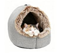 Cat House Bed | Warm Calming Nest with Handle,Cat Cave Bed Warm House | for Kitten Puppy Small Medium Pet Indoor Bedroom Living Room Balcony Home Apartment Winter Sleeping