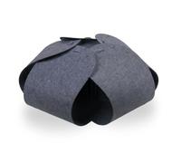Cat House Cat Tunnel Felt 70 × 70 × 28 cm Foldable Cat Cave Play Tunnel Cat Hideout Cave for Cats to Play and Hide Cat Accessories - Grey