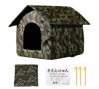 Cat House, Classic Stray Cats Houses Shelters, Non-Slip Sleep Secret Windproof Sleeping Areas for Stray Animals, Winter, Patio, Outdoor, for Balcony, Patio, Outdoors, Animals in the Cold