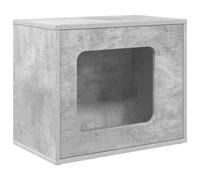 Cat House Concrete Wood Material 51 x 30 x 42.5 cm Indoor Living Room Retreat with Sturdy Construction, Climbing, Lying Surface, Play Area and Modern Design