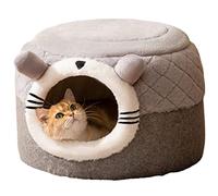 Cat House, Cozy Plush Cat Bed Cave, Self Warming Burrow Cat Bed, Pet Hideaway Sleeping Cuddle Cave, Machine Washable Pet Beds for Cats and Small Dog